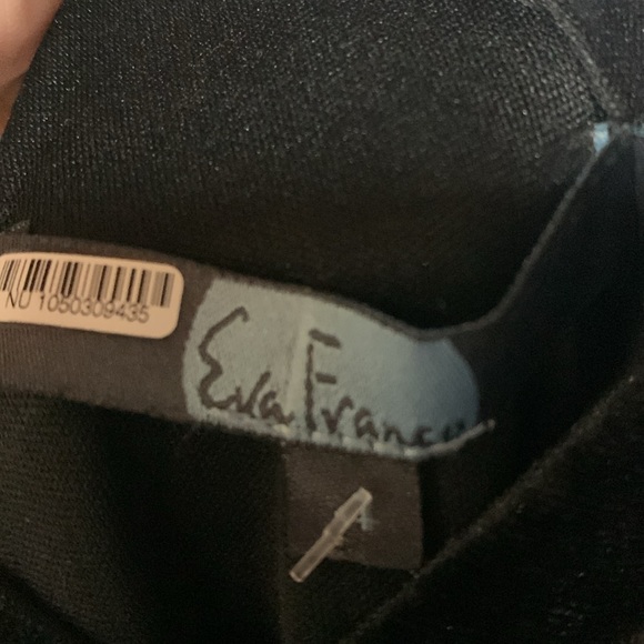 EVA FRANCO brewster jumpsuit in black velvet pearl sizes 4,8 - Picture 8 of 9